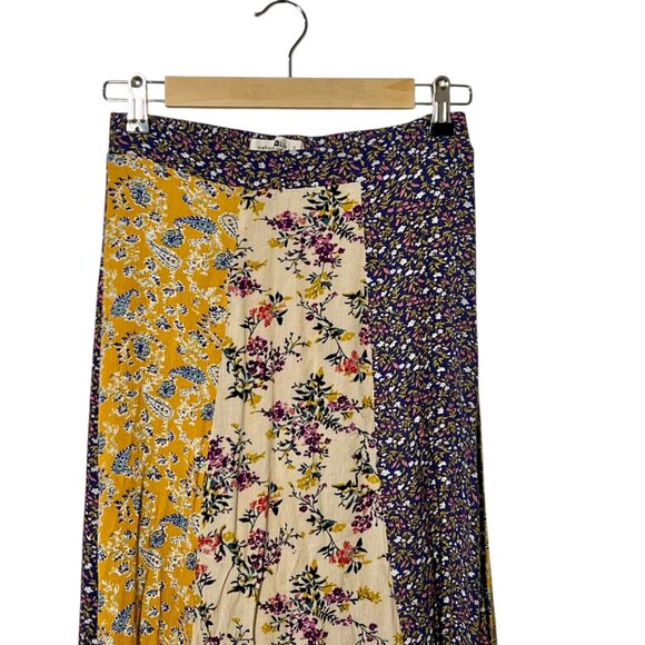 Natural Life Maxi Skirt Boho Patchwork Gypsy Hippie Floral Nature Fairycore S - Picture 4 of 8